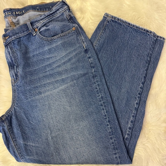 American Eagle Baggy Jean Women’s Crossover Button Size 20 Regular - Picture 7 of 8